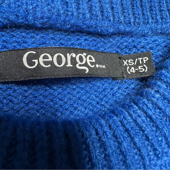 George Merry T-Rex Mas Sweater Blue Size 5T - Picture 6 of 16